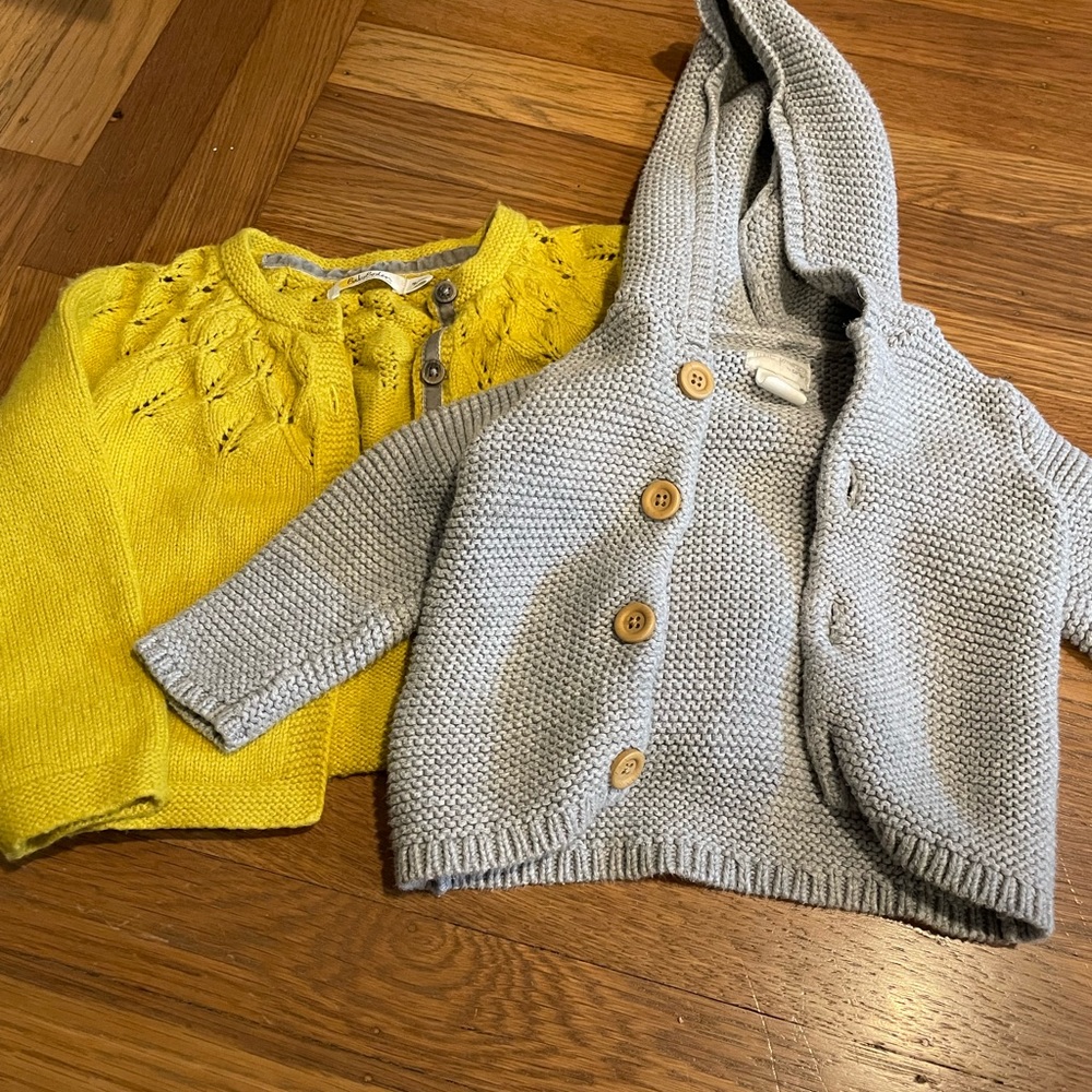 Pair of cardigans for baby/toddler!